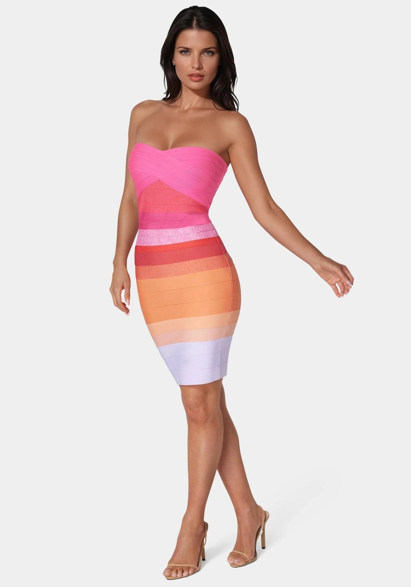 Ombre Bandage Strapless - RewearHau