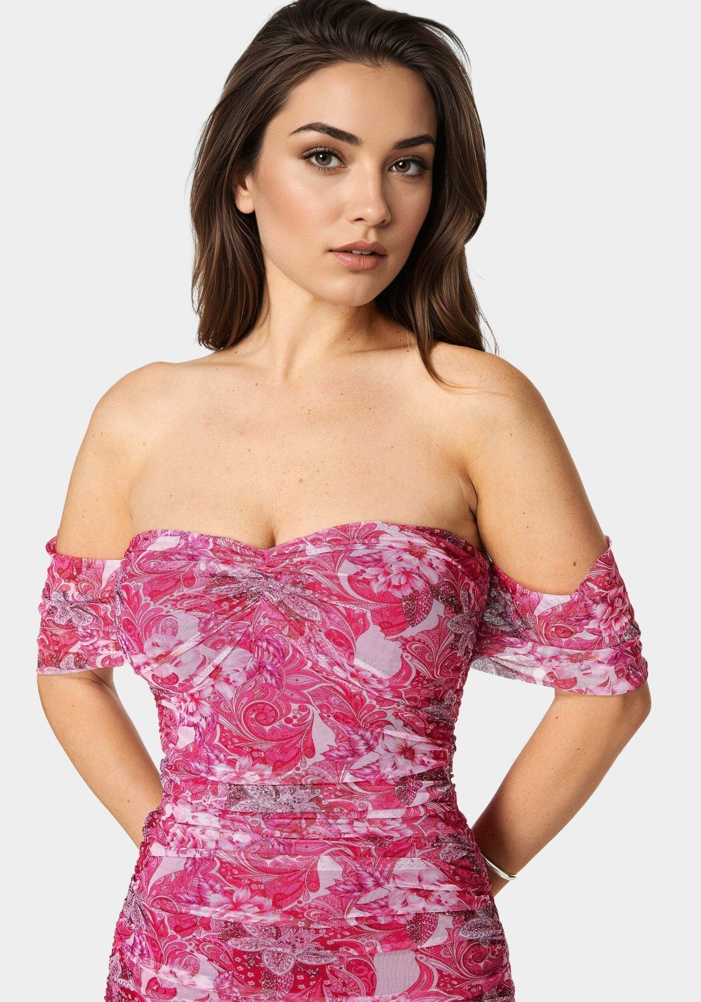 Ruched Midi Dress - RewearHau