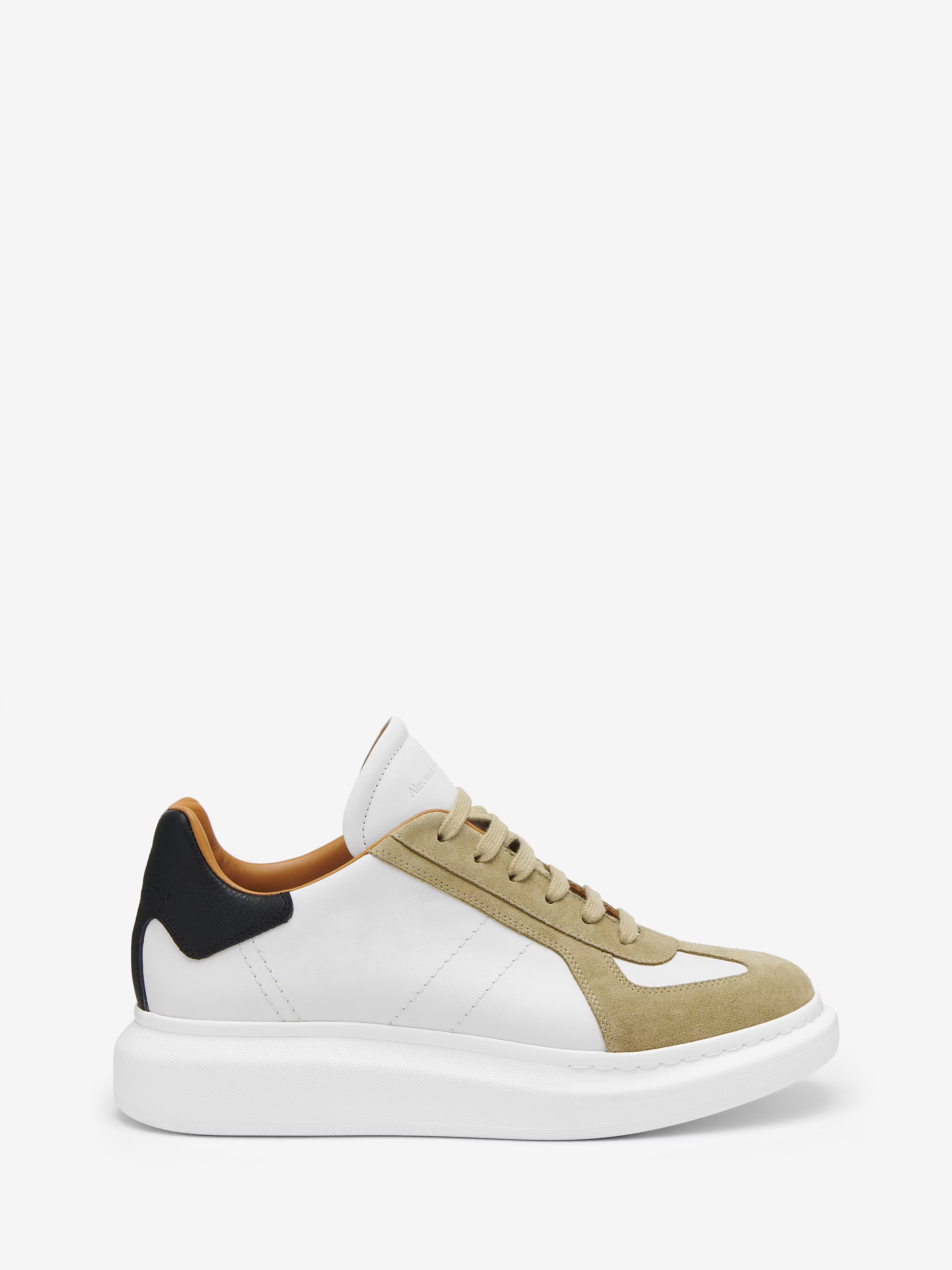 Men's Oversized Retro Sneaker in White/Rock/Black