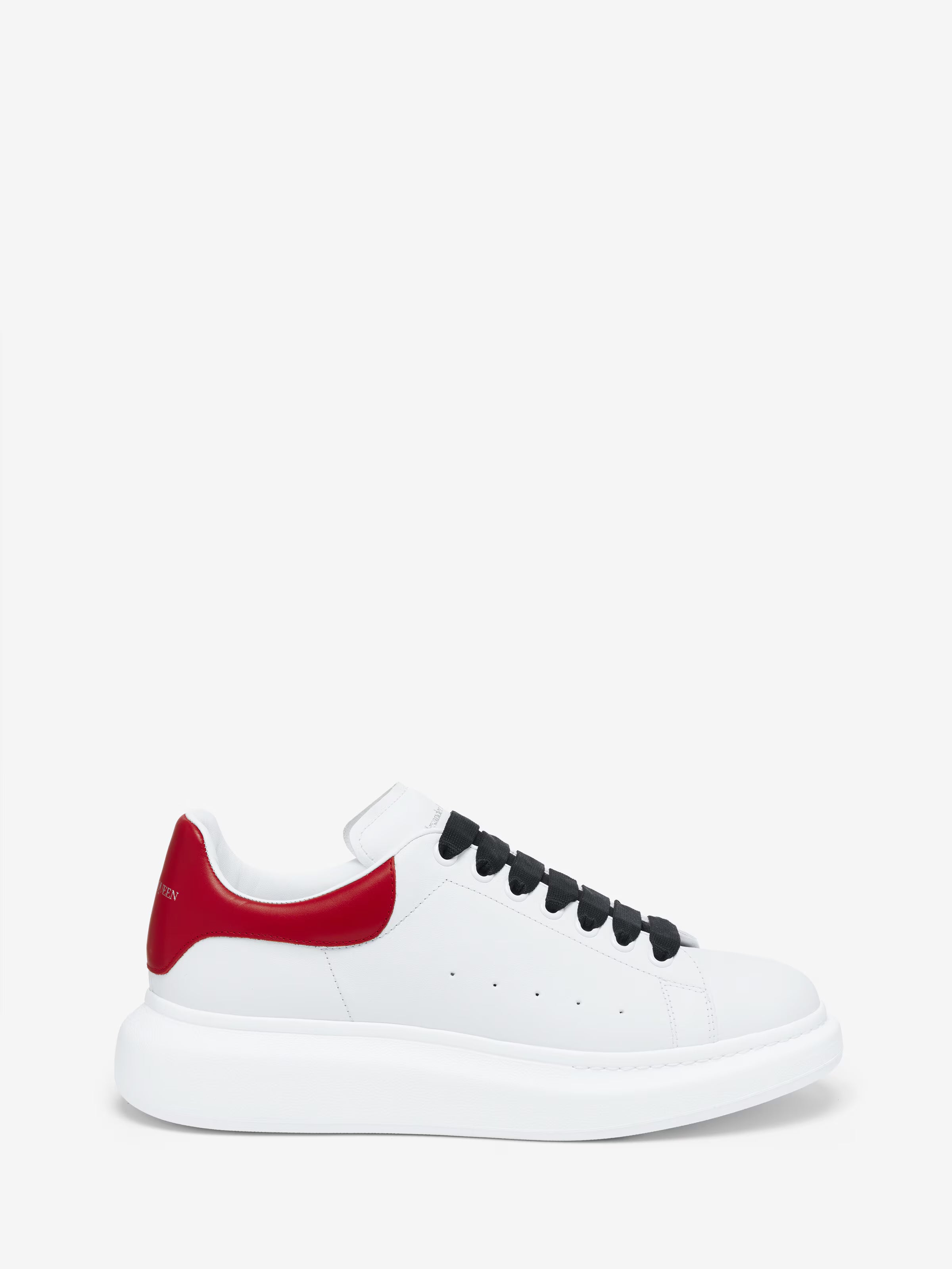 Men's Oversized Sneaker in White/Red
