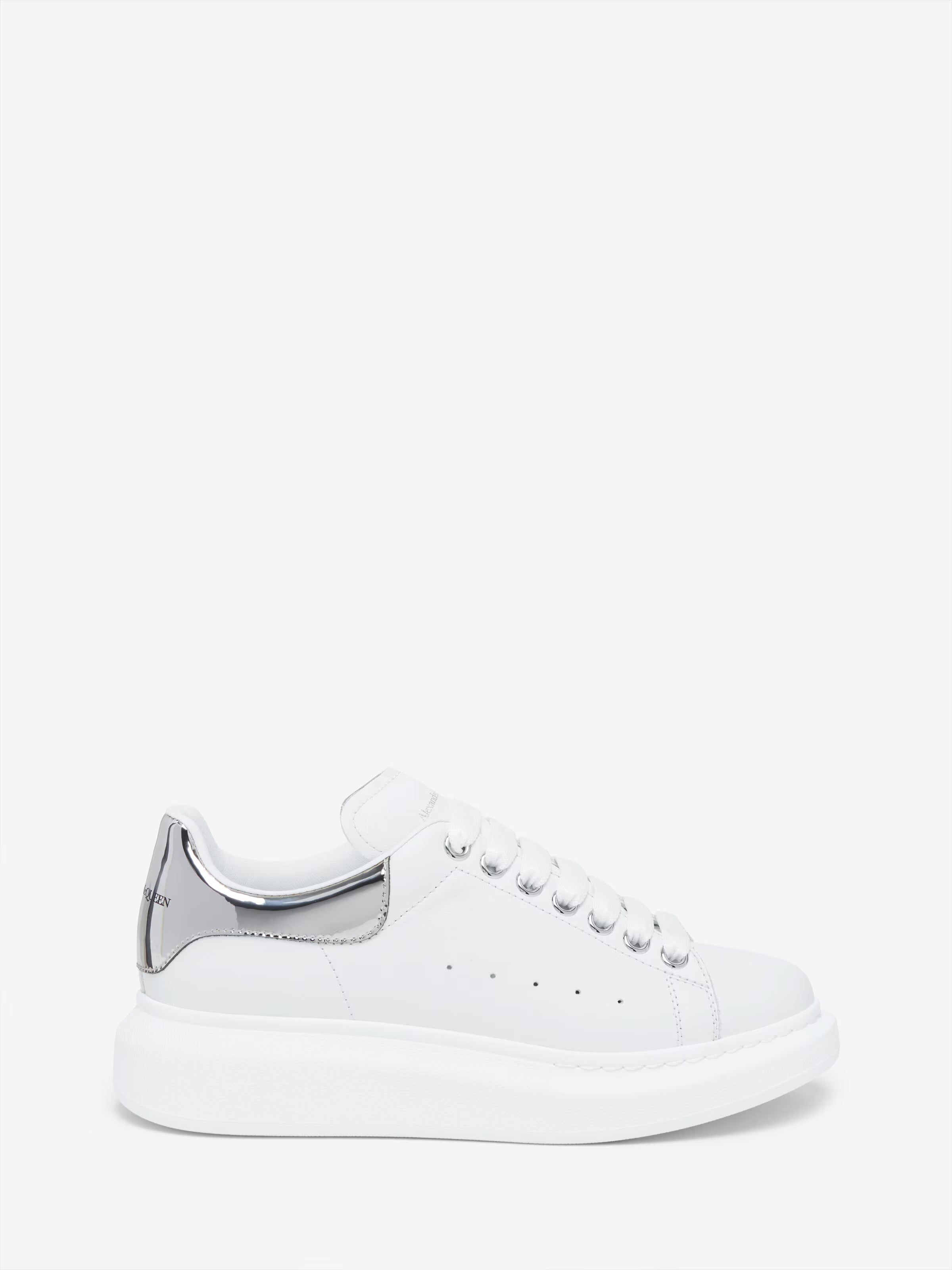 Women's Oversized Sneaker in White/Mirror