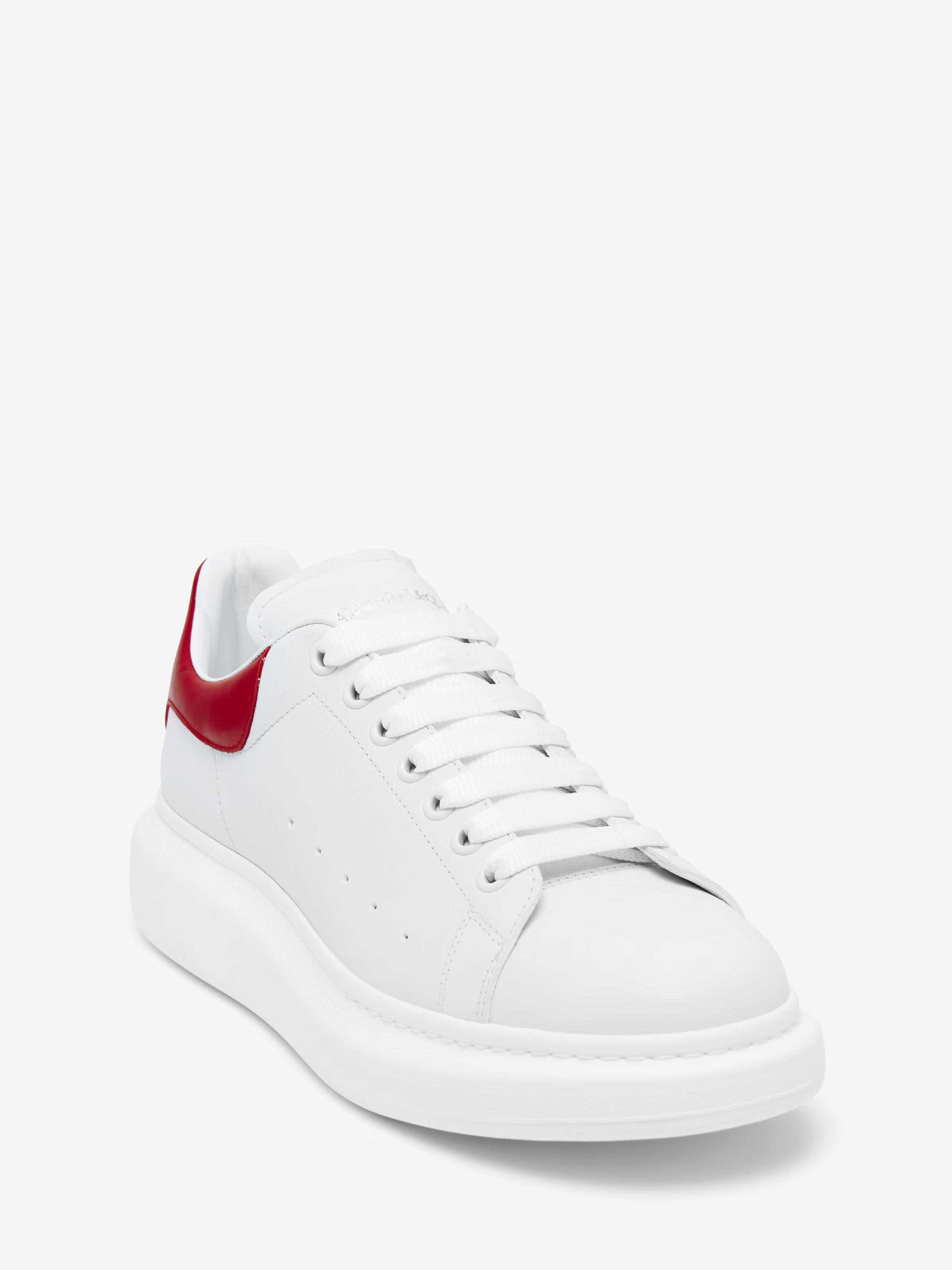 Men's Oversized Sneaker in White/Red