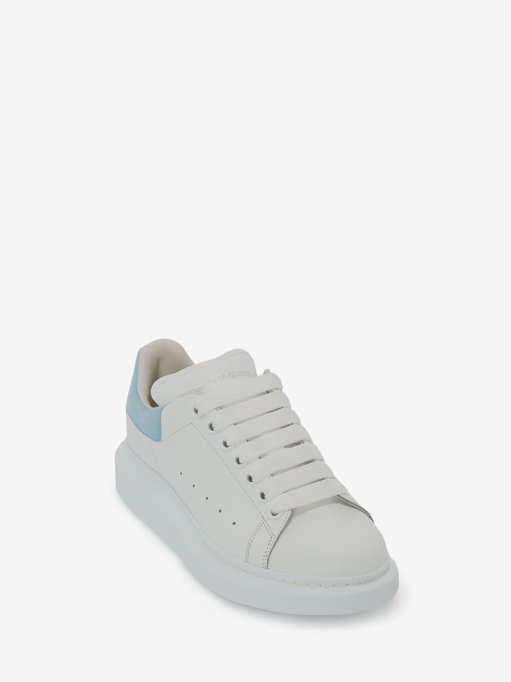 Women's Oversized Sneaker in White/Powder Blue