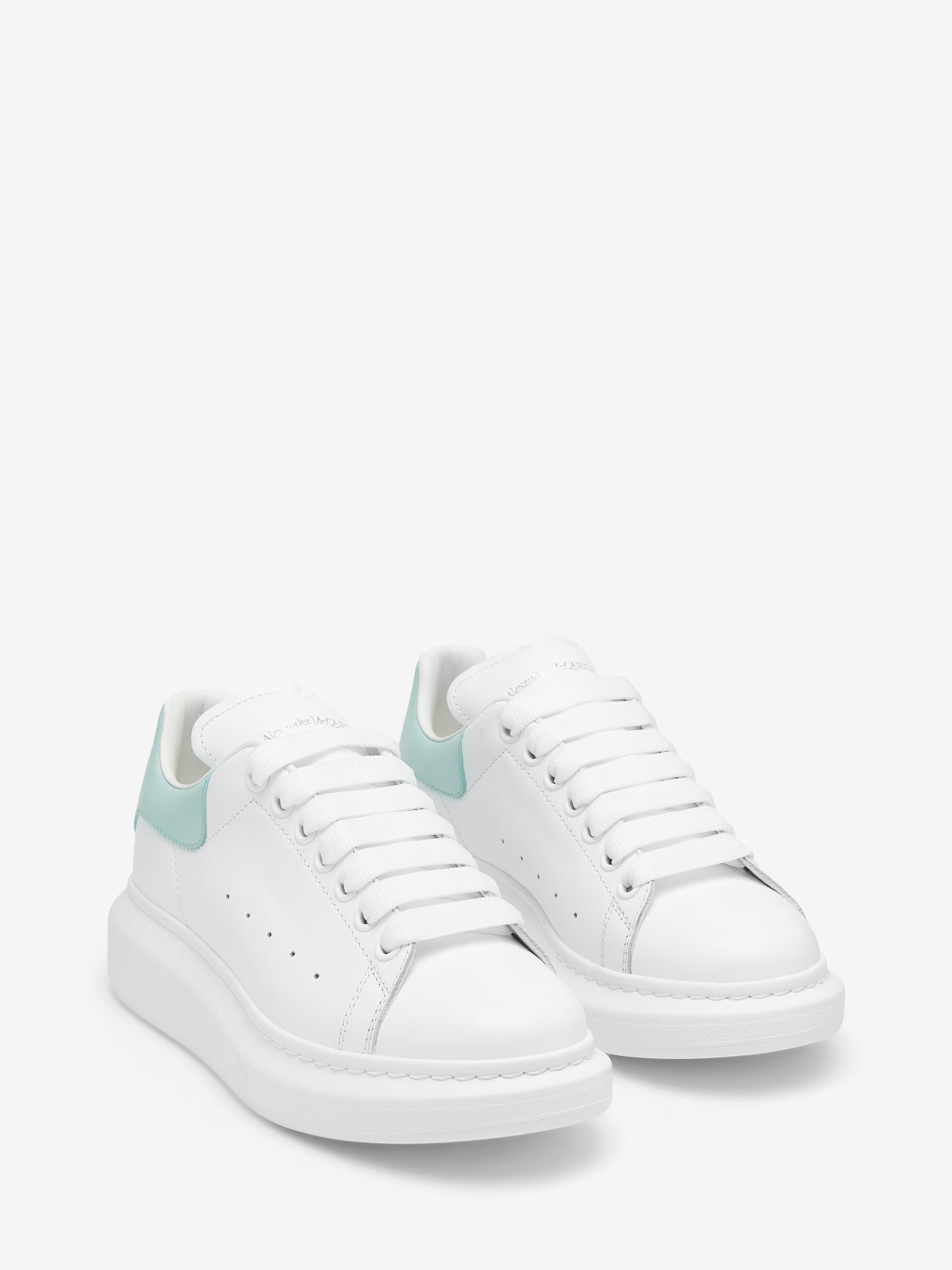 Women's Oversized Sneaker in White/Mint