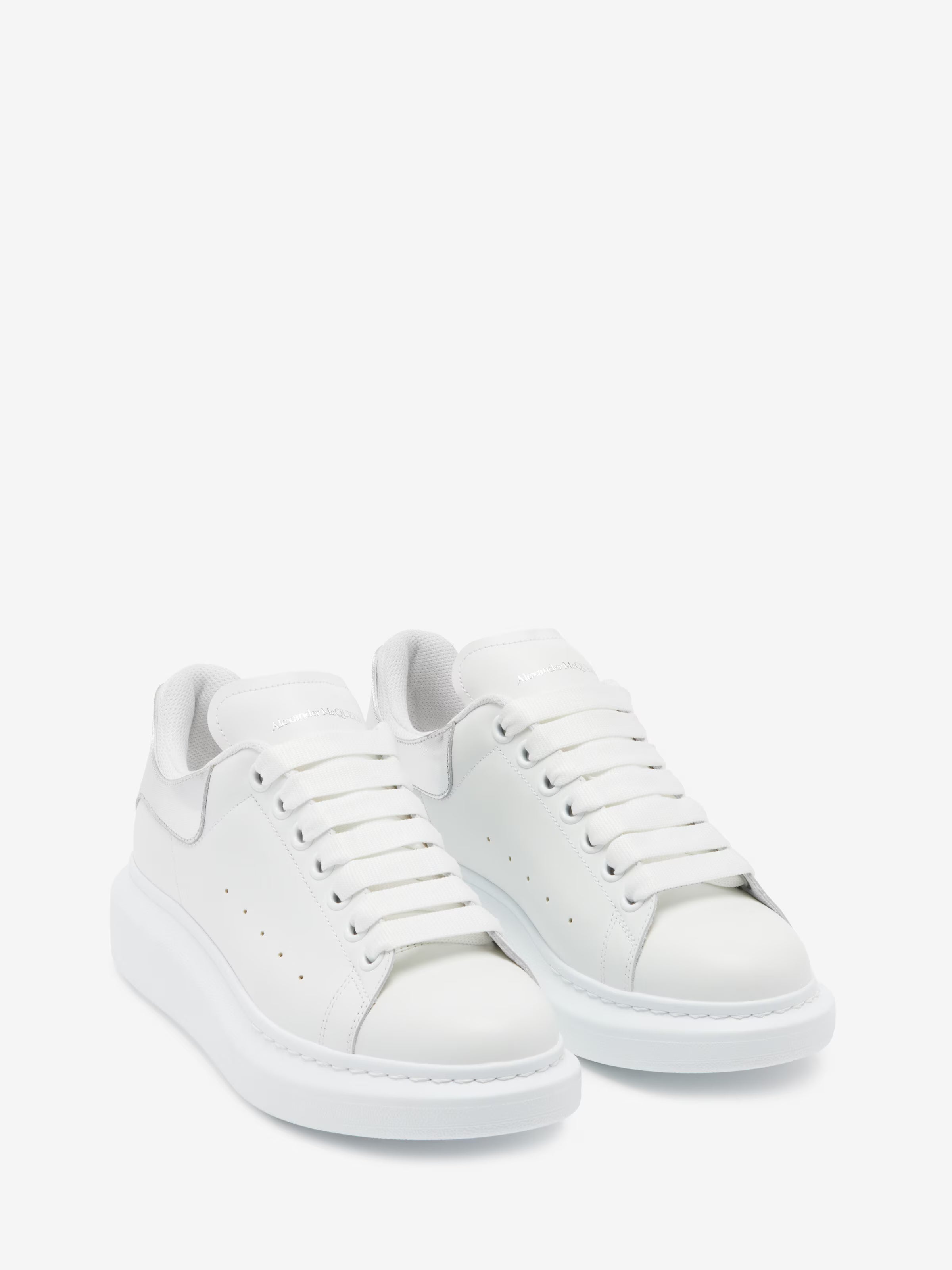 Women's Oversized Sneaker in White/Silver