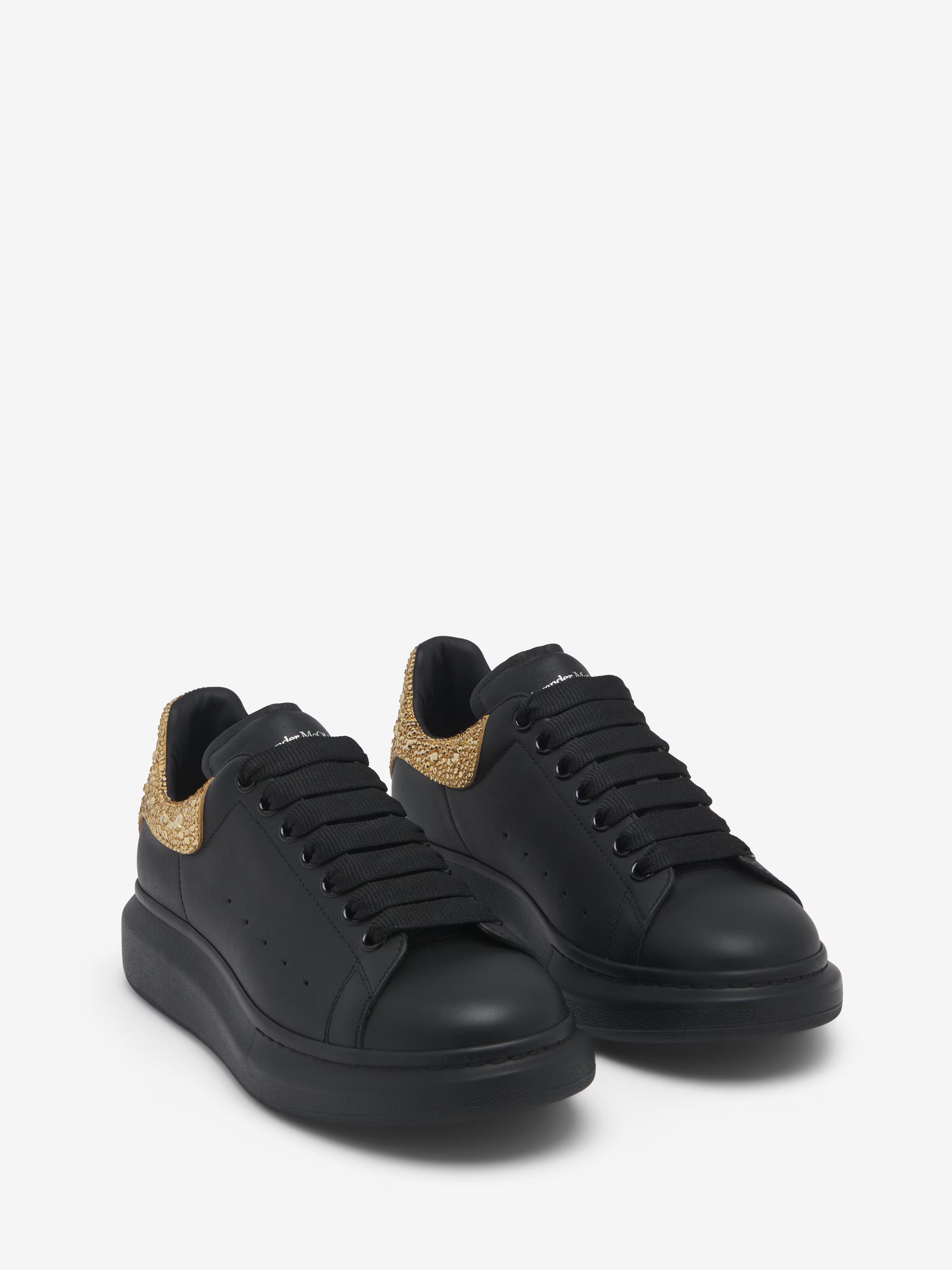 Men's Oversized Sneaker in Black/Gold