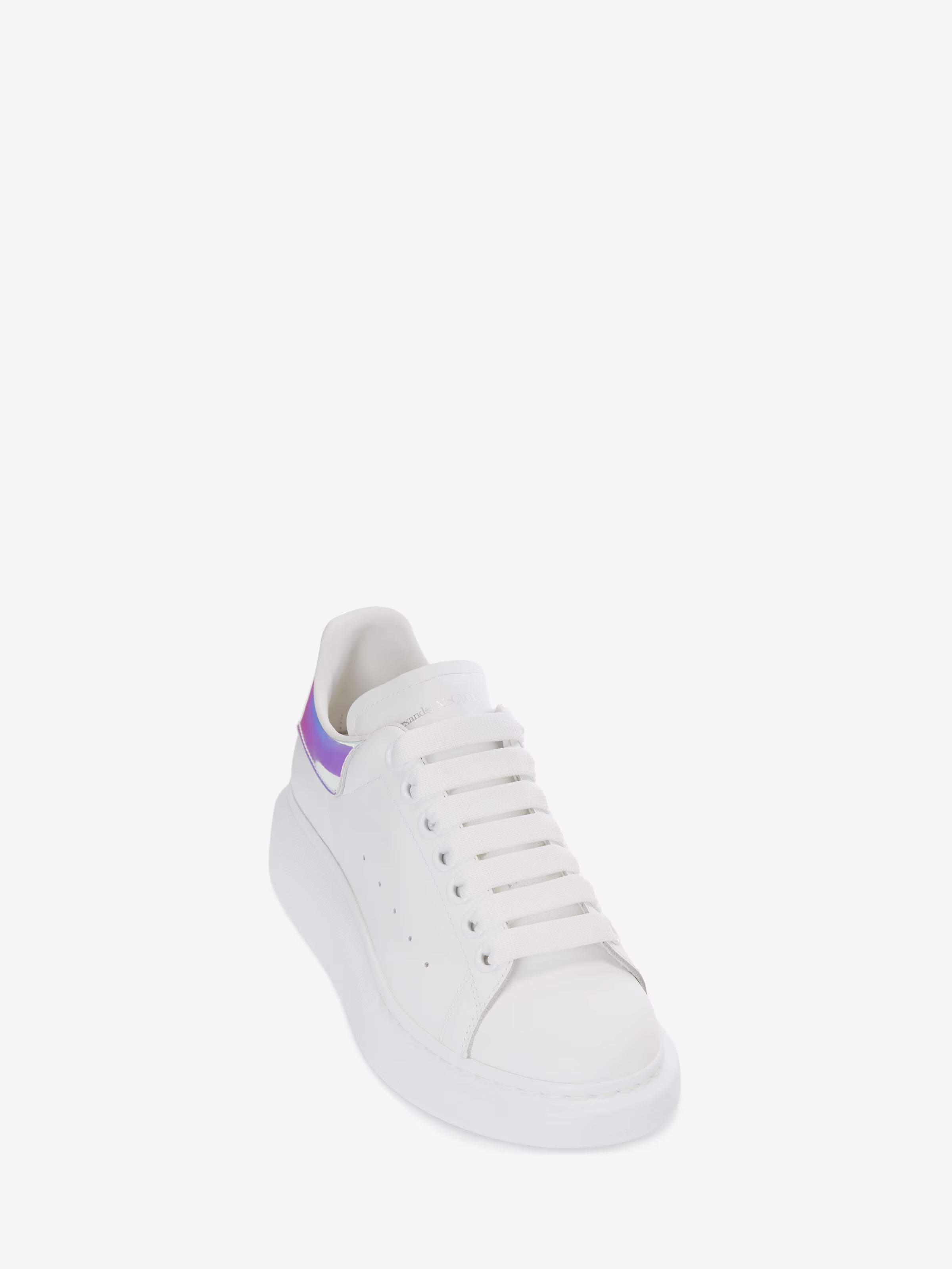 Women's Oversized Sneaker in White/Shock Pink