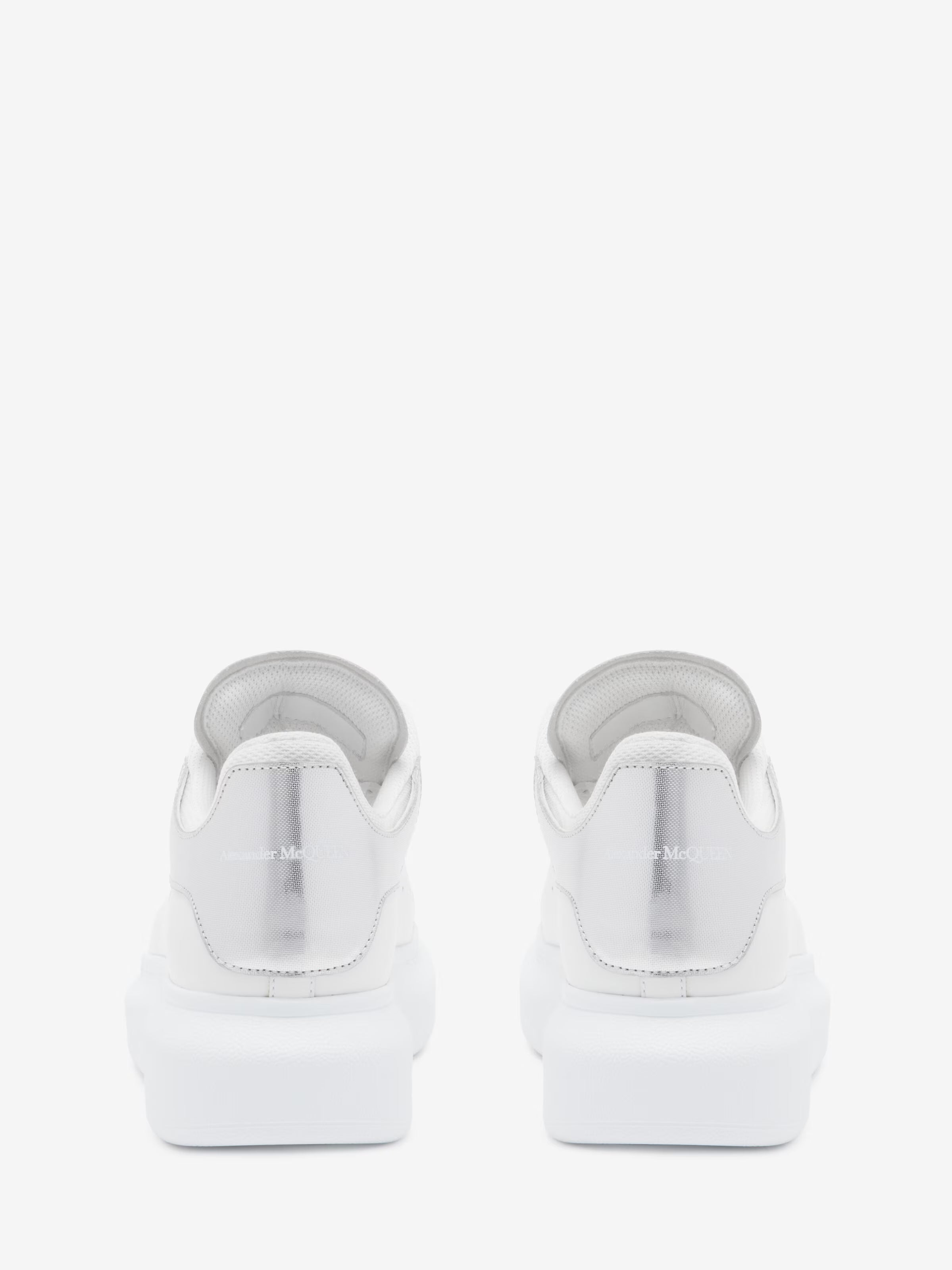 Women's Oversized Sneaker in White/Silver