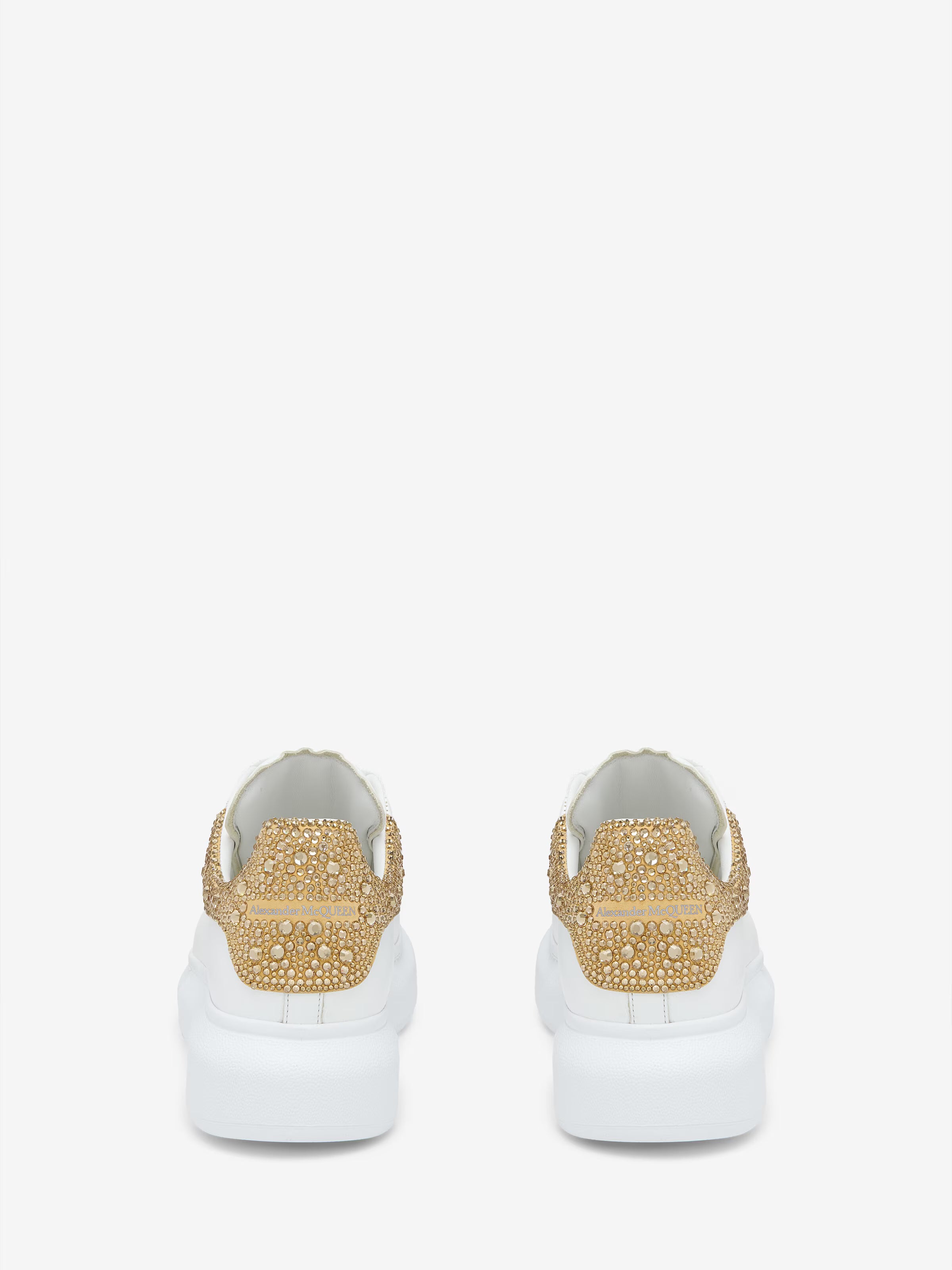 Women's Oversized Sneaker in White/Gold