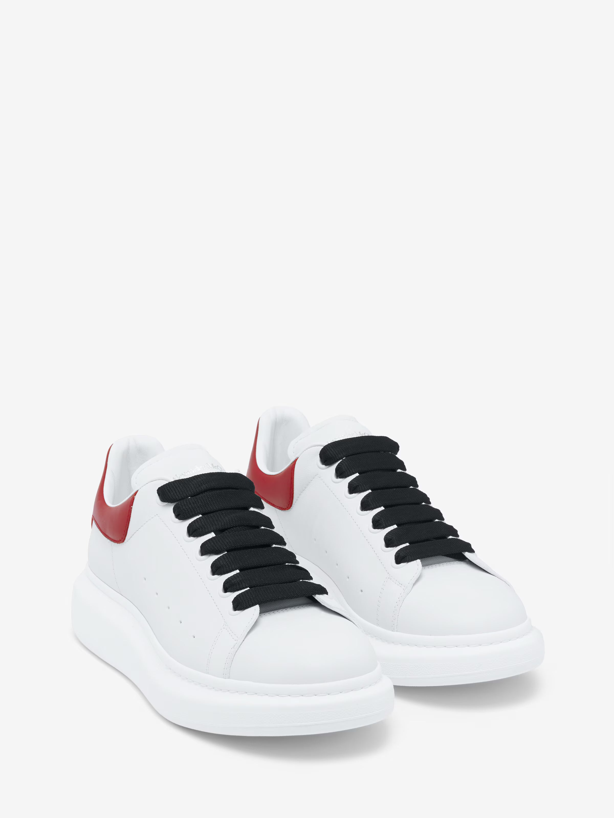 Men's Oversized Sneaker in White/Red