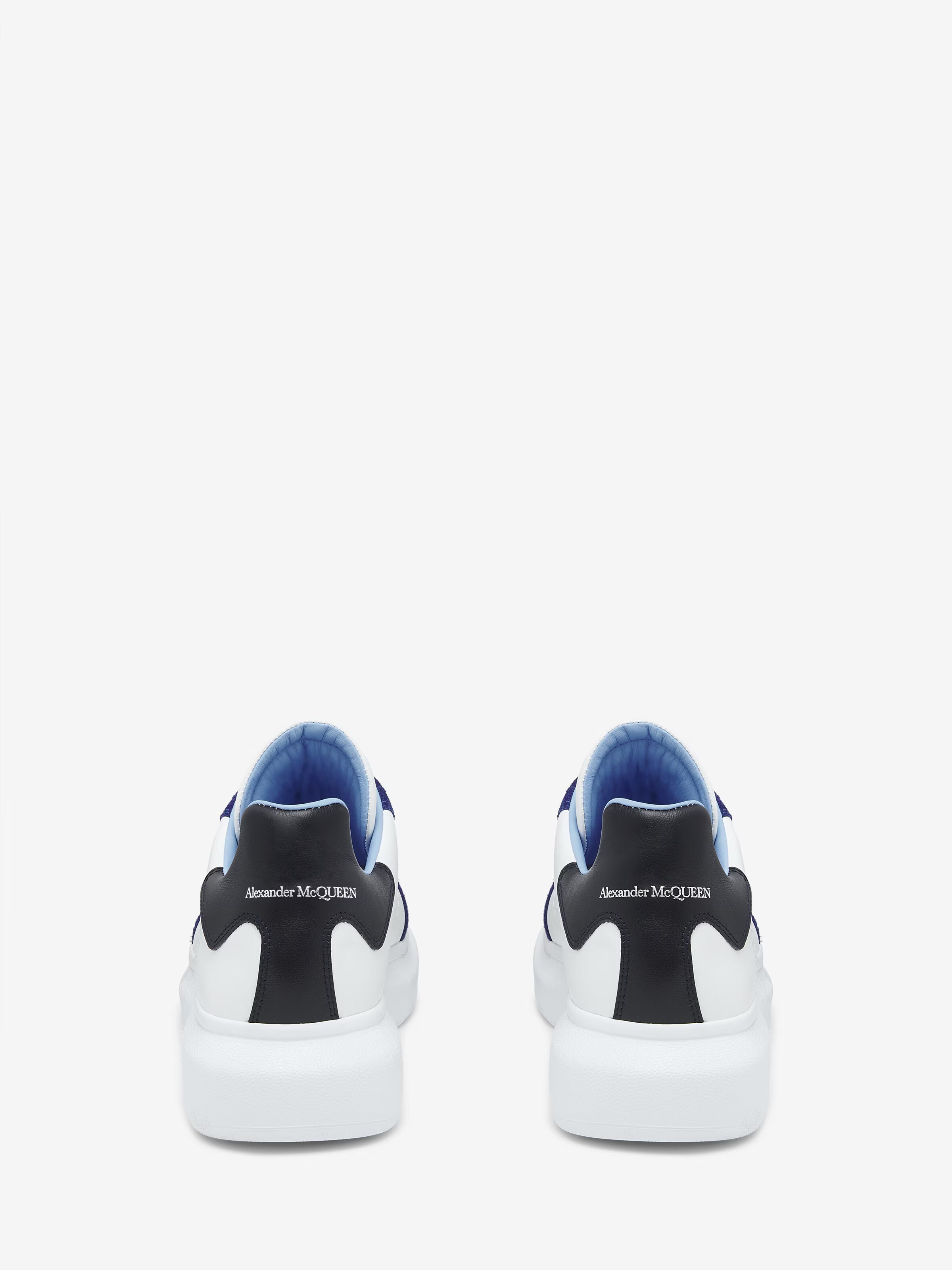 Men's Oversized Retro Sneaker in White/Blue