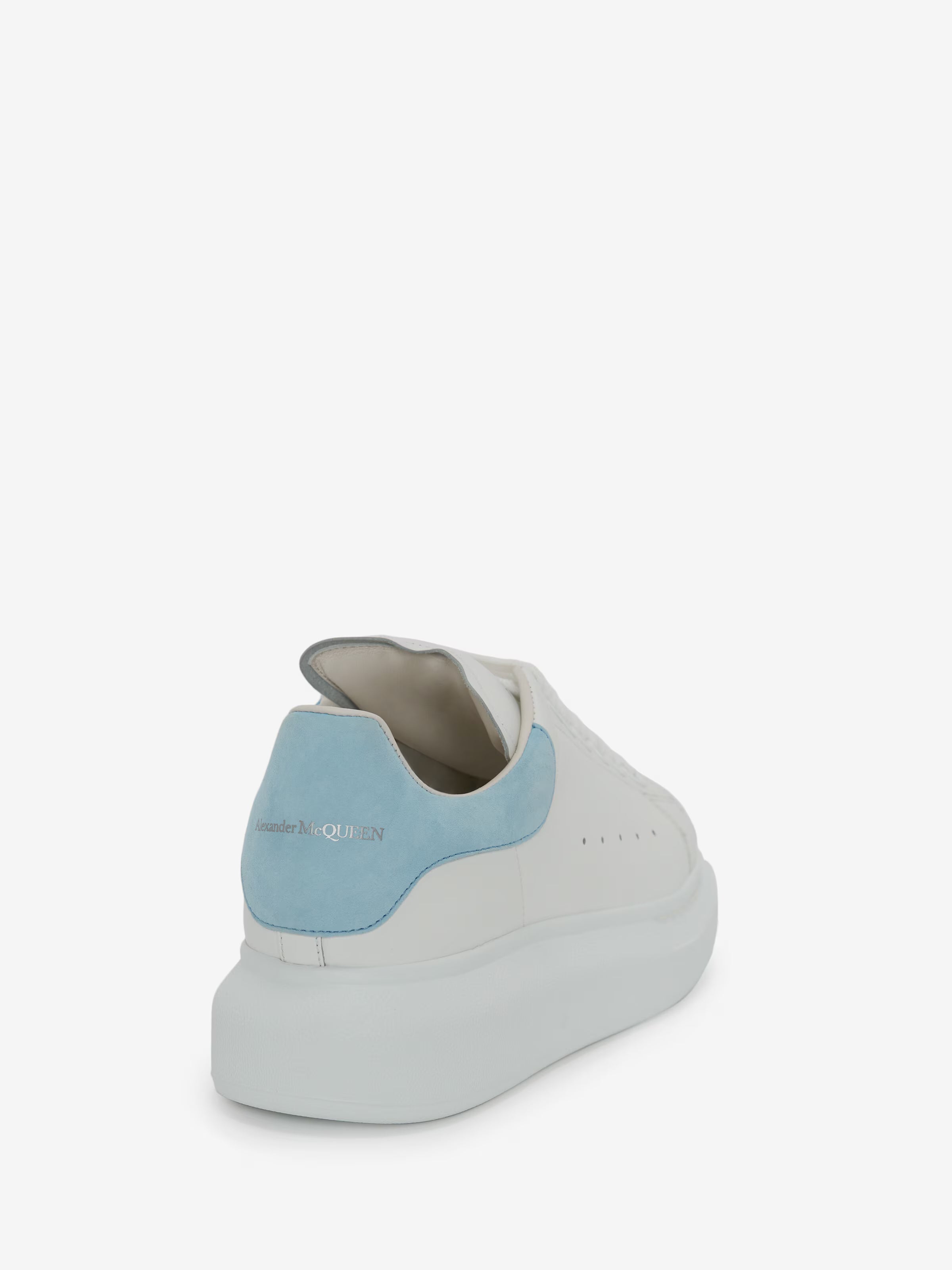 Women's Oversized Sneaker in White/Powder Blue