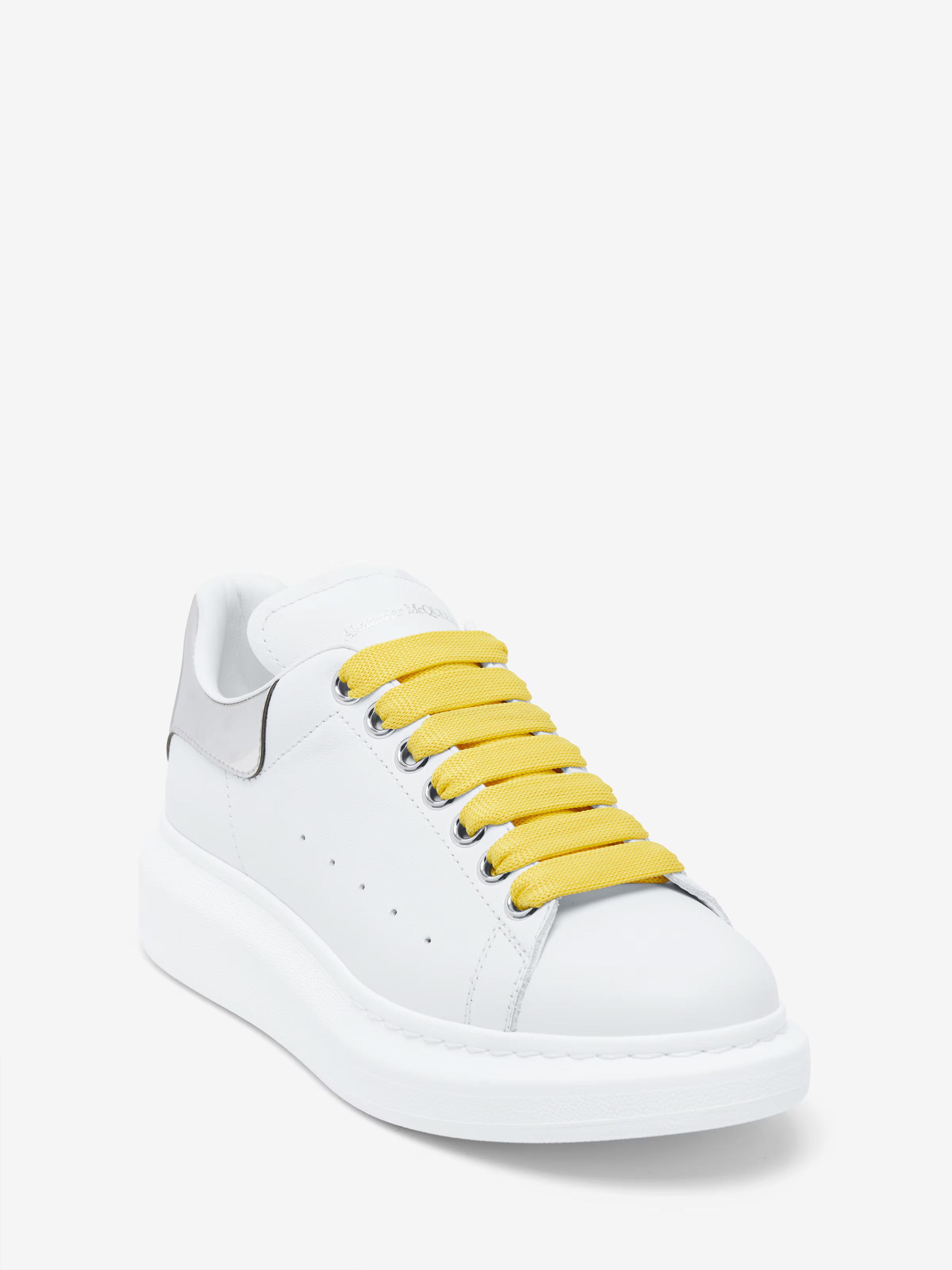 Women's Oversized Sneaker in White/Mirror