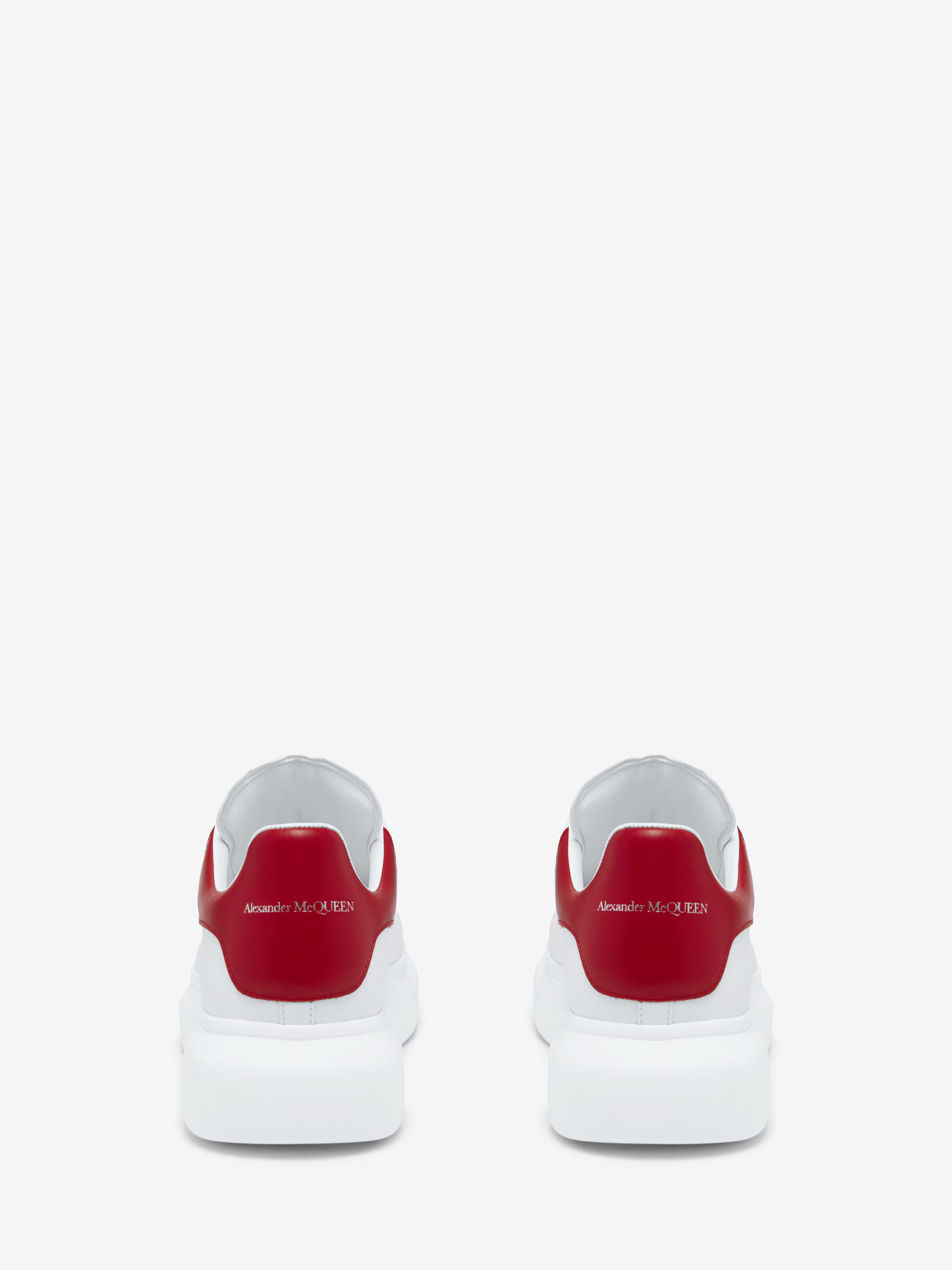 Men's Oversized Sneaker in White/Red