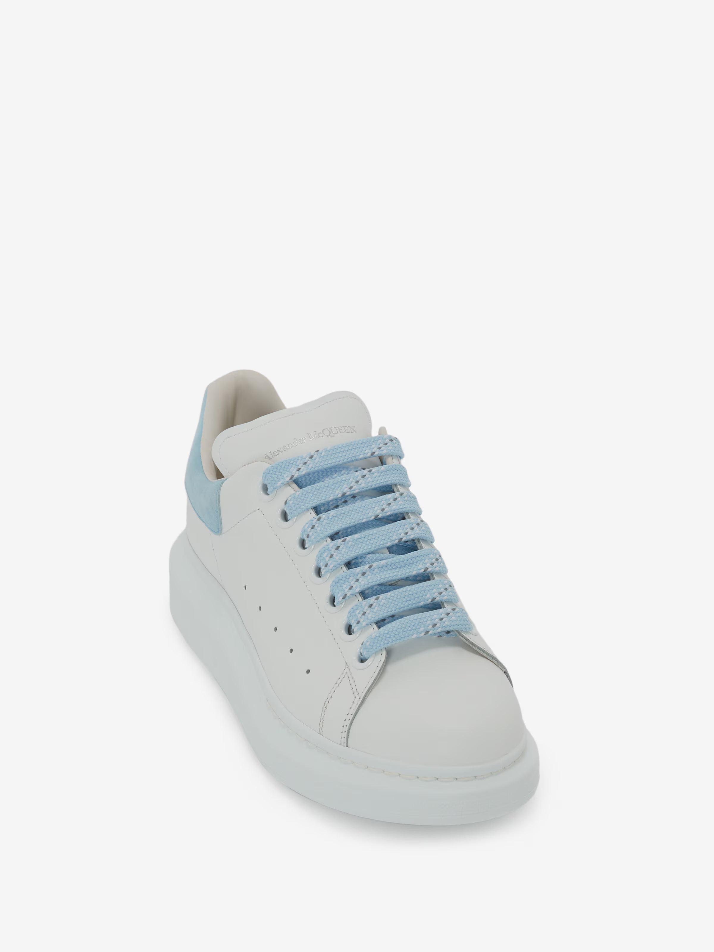 Women's Oversized Sneaker in White/Powder Blue