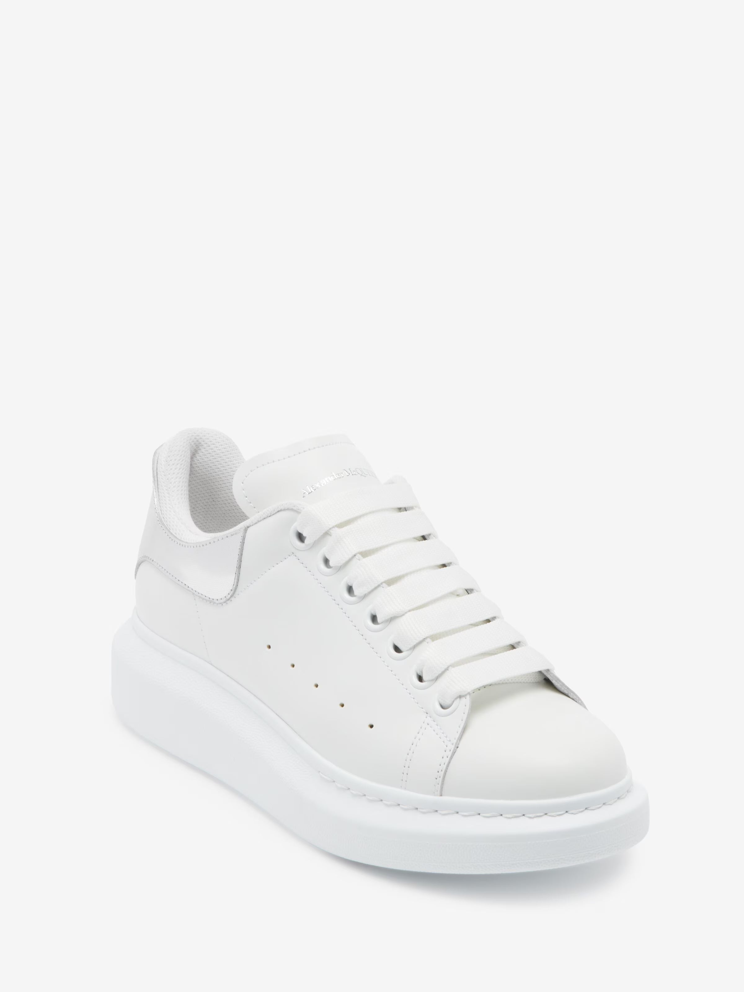 Women's Oversized Sneaker in White/Silver