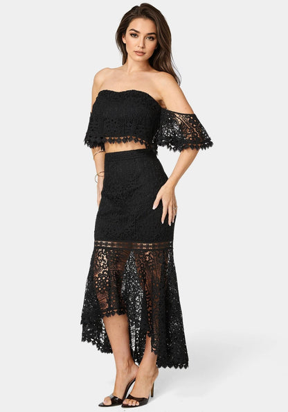 Two Piece Lace Dress - RewearHau
