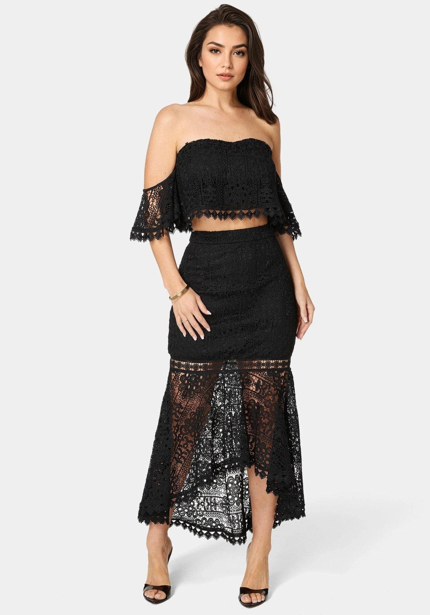 Two Piece Lace Dress - RewearHau